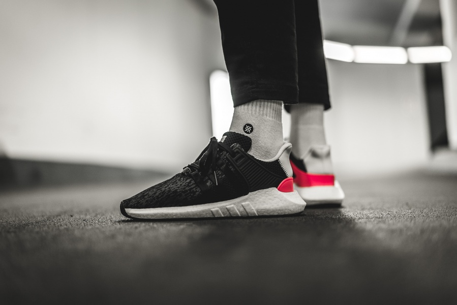 adidas EQT Support Black Turbo Red - Le Site de la Sneaker