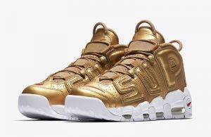 Supreme x Nike Air More Uptempo Gold