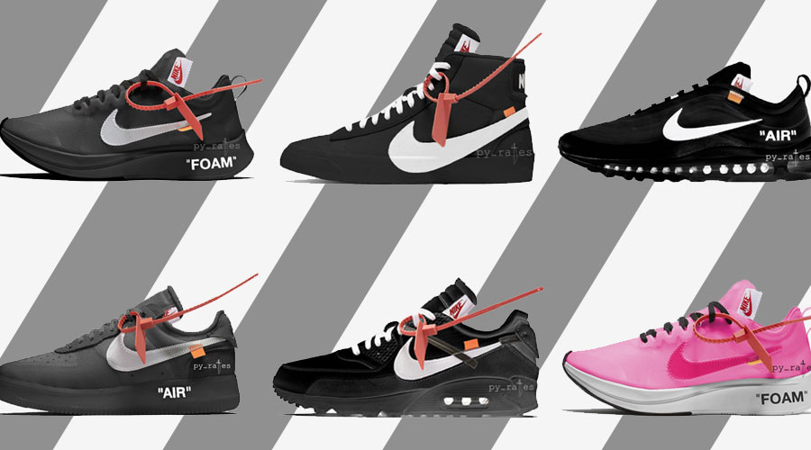 recap nike off white collaborations 2018