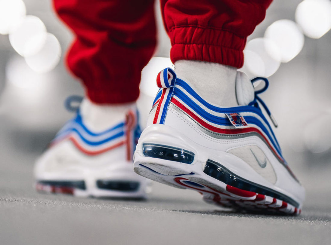 Nike Air Max 97 All Star Jersey White Blue Red Shoe Men's