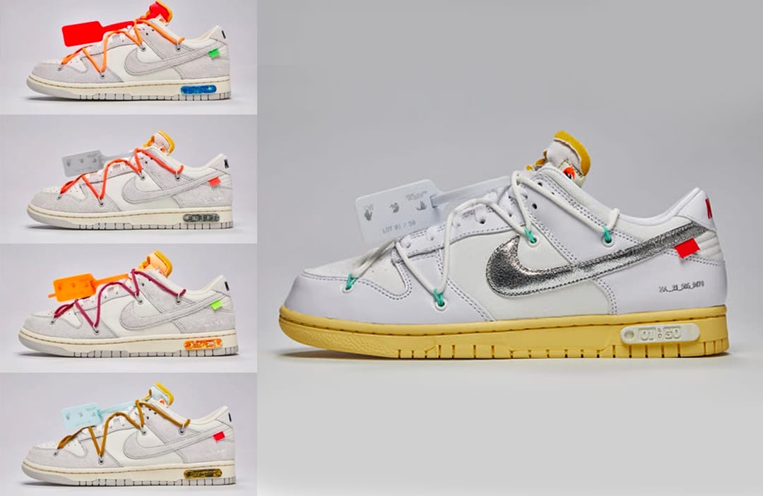 off white nike dunk low 50 dear summer collection banner