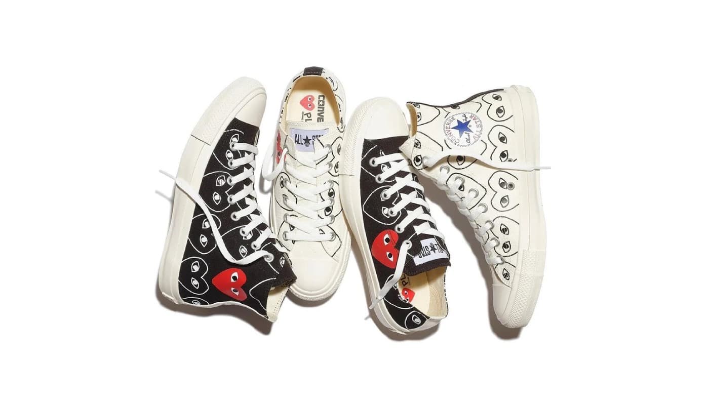 Une collection COMME des GARÇONS PLAY x Converse Chuck Taylor "Multi-Heart" à venir Le Site de Sneaker