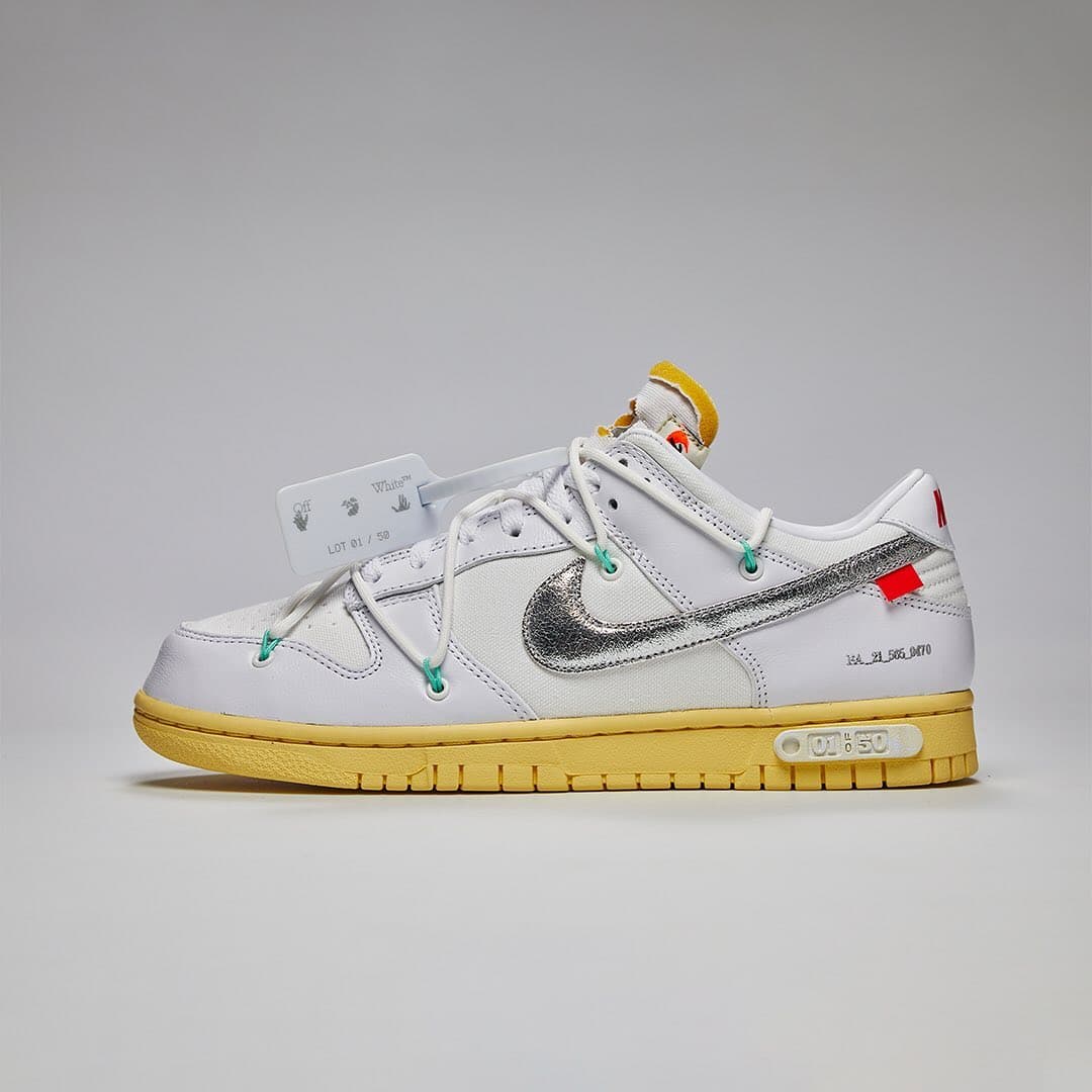 OFF-WHITE × NIKE DUNK LOW 1 OF 50 WHITE1