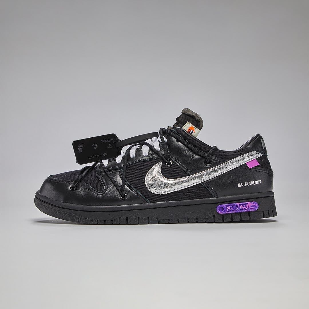 Off-White™ x Nike Dunk Low The 50 Black/Silver