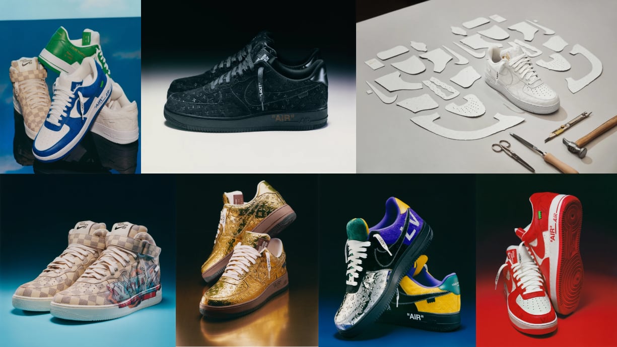 Louis Vuitton x Nike Air Force 1 Black - Le Site de la Sneaker