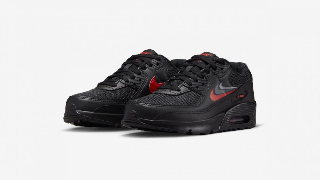preview nike air max 90 triple swoosh black red dx9272 001 banner 1100x620