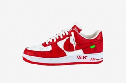 Louis Vuitton x Nike Air Force 1 Comet Red