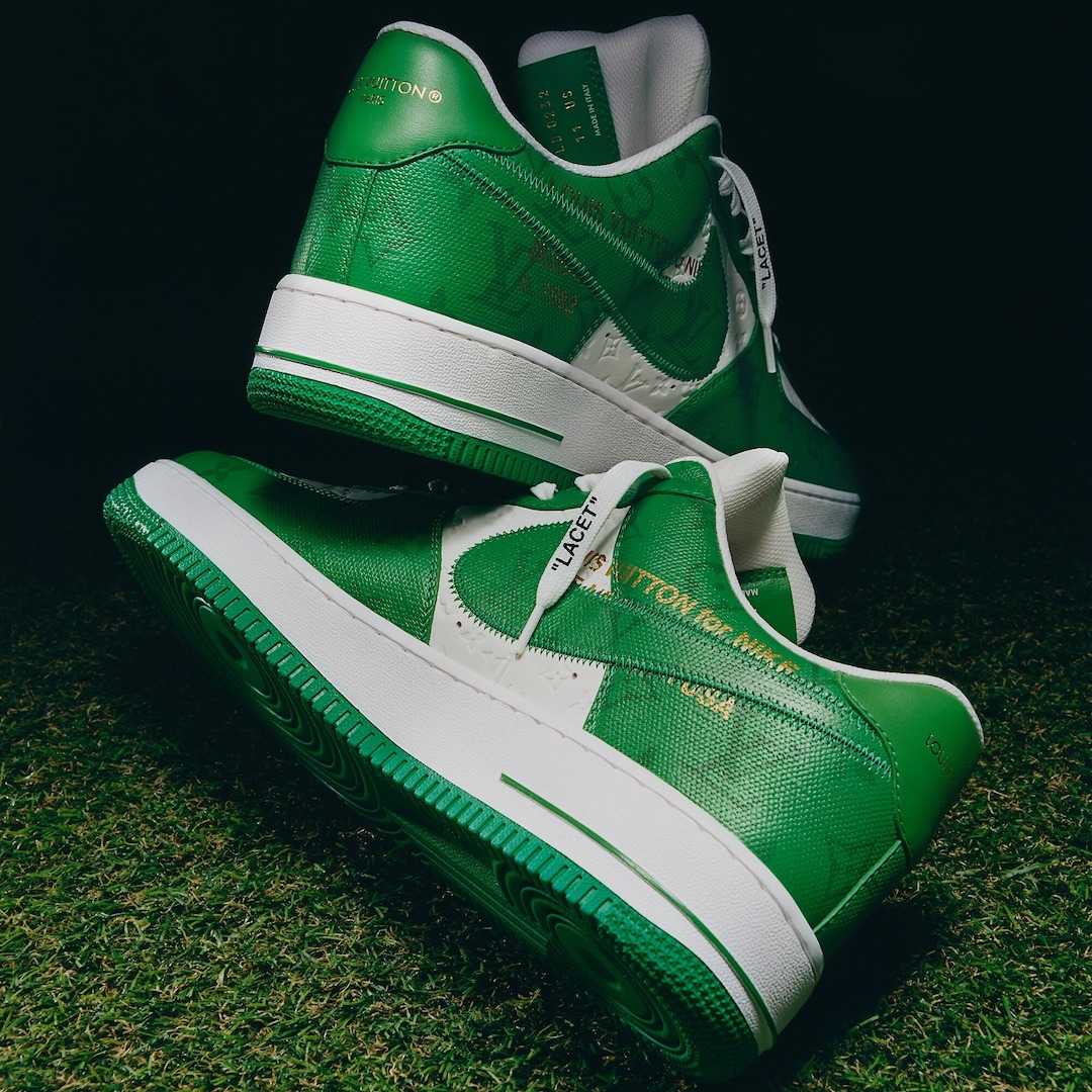 Louis Vuitton x Nike Air Force 1 Gym Green - Le Site de la Sneaker