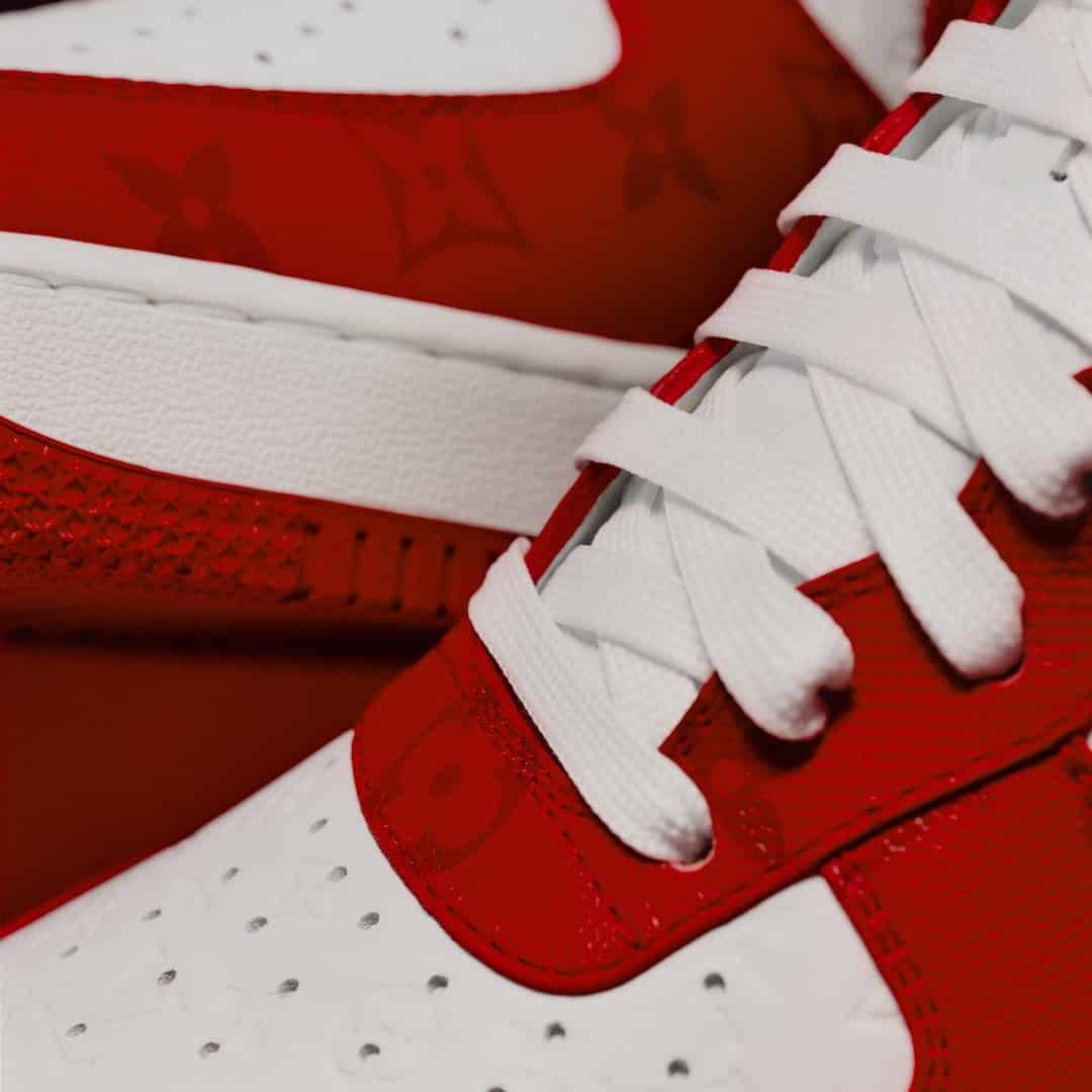 Louis Vuitton x Nike Air Force 1 Comet Red - Le Site de la Sneaker