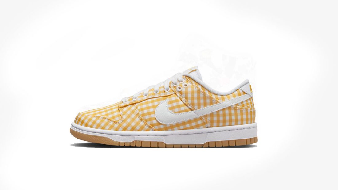 banner nike dunk low yellow gingham 1100x620