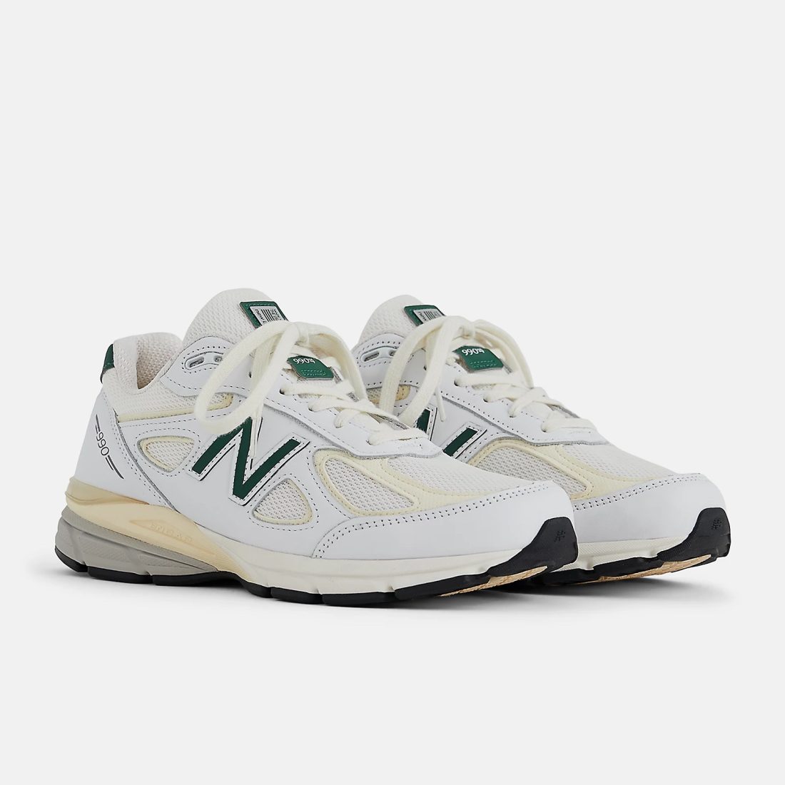 New Balance 990v4 Made in USA White Green - Le Site de la Sneaker