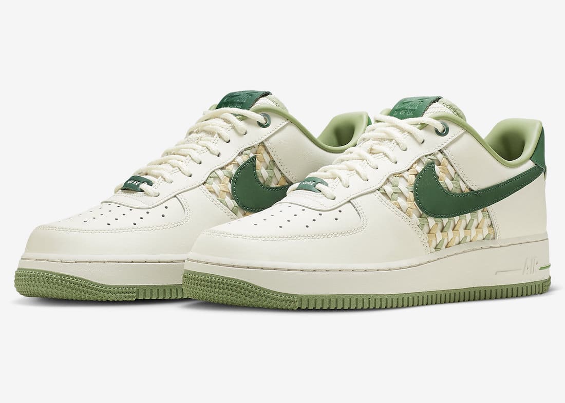 preview speckled nike air force 1 low nai ke gorge green fn0369 100pic01
