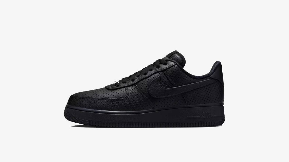 banner nike Releasing air force 1 low perforated black hf8189 001 1100x620