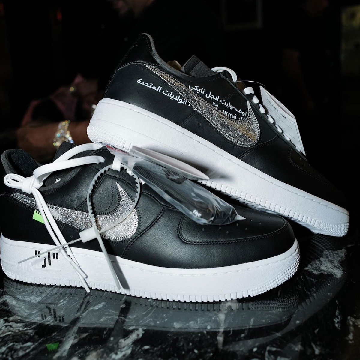 sample off white nike air force 1 arabic 1